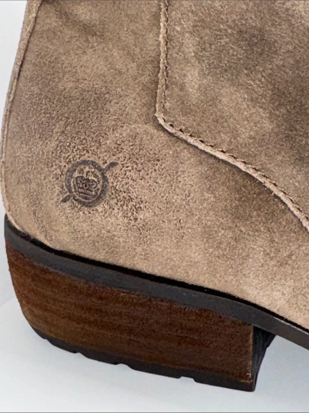 Born Adalee Ankle Boots Bootie Brown Suede Leather Women’s 10